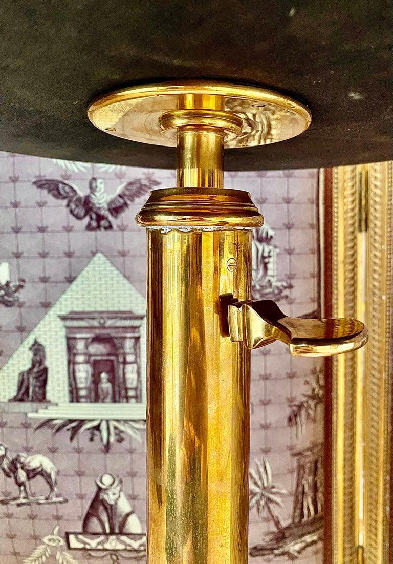 20ième siècle Table d'appoint Guéridon en bronze français à la manière de la Maison Toulouse, télescopique en vente