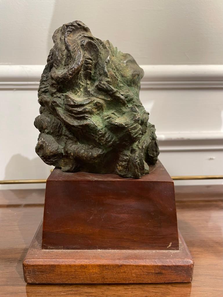 Patinated French Bronze 'Head of a Woman' by Emile Antoine Bourdelle, circa 1920