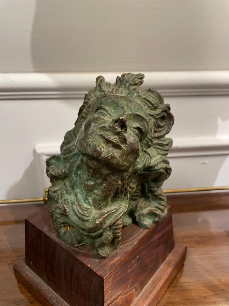 20th Century French Bronze 'Head of a Woman' by Emile Antoine Bourdelle, circa 1920 For Sale