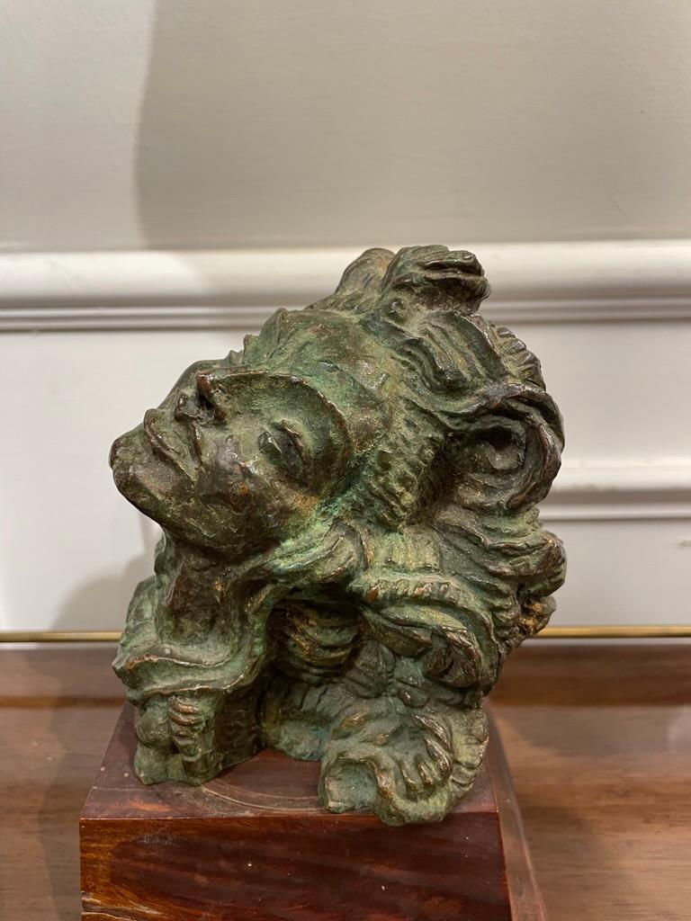 French Bronze 'Head of a Woman' by Emile Antoine Bourdelle, circa 1920 For Sale 1