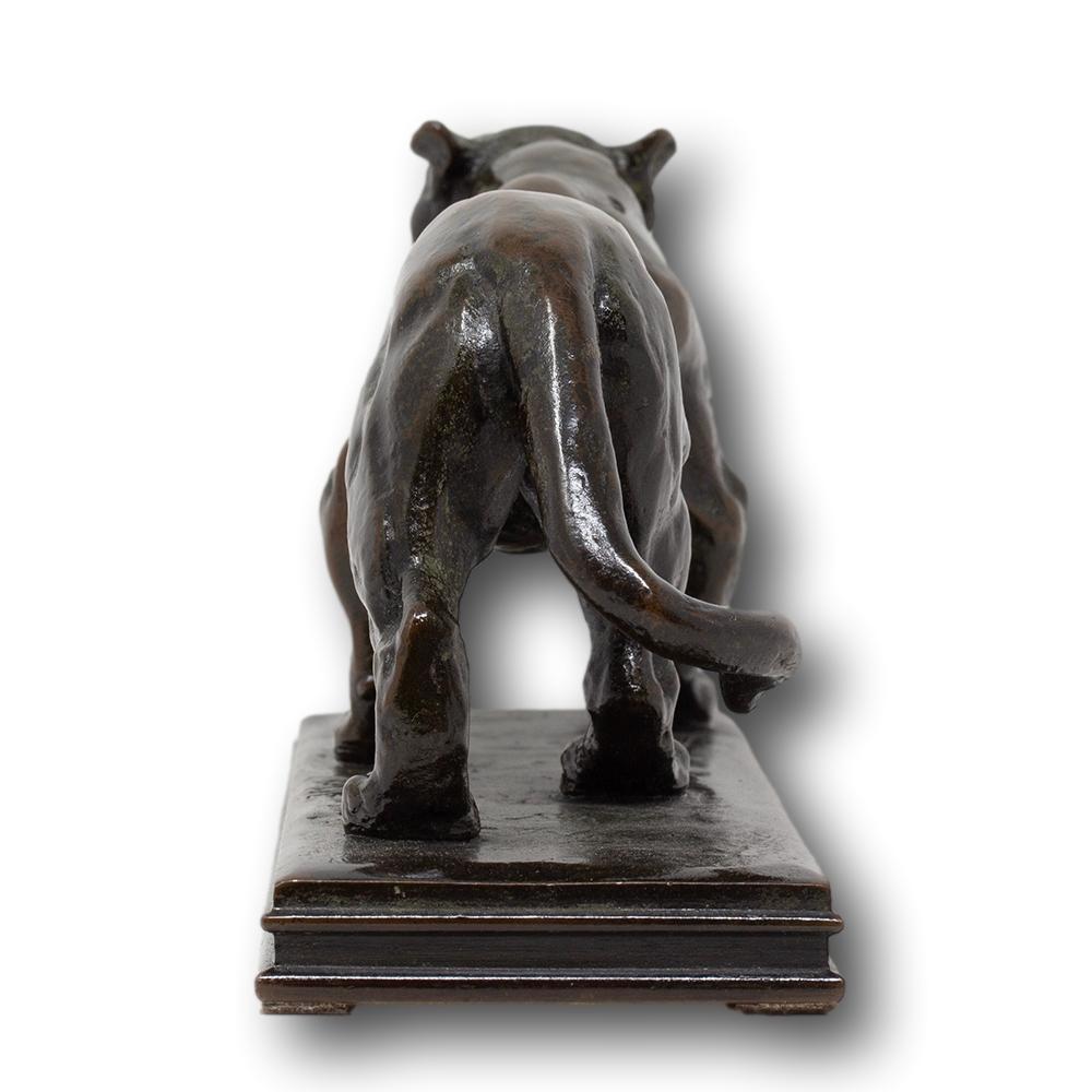 Cast French Bronze Jaguar Qui Marche No. 2 (Walking Jaguar) by Antoine Barye For Sale