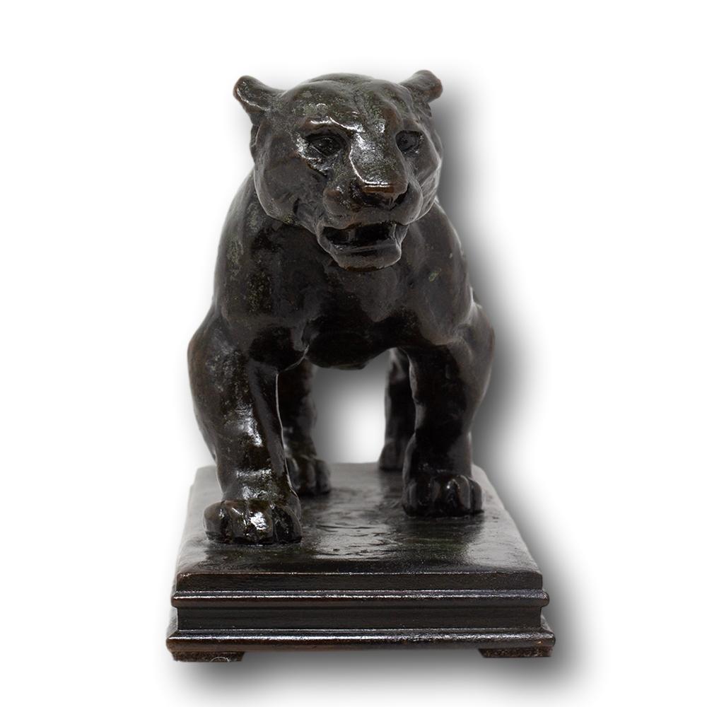 19th Century French Bronze Jaguar Qui Marche No. 2 (Walking Jaguar) by Antoine Barye For Sale