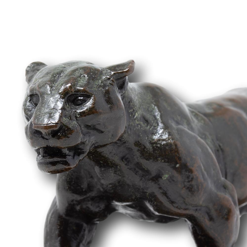 French Bronze Jaguar Qui Marche No. 2 (Walking Jaguar) by Antoine Barye For Sale 1