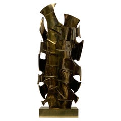 Lampada francese in bronzo del 1970 circa