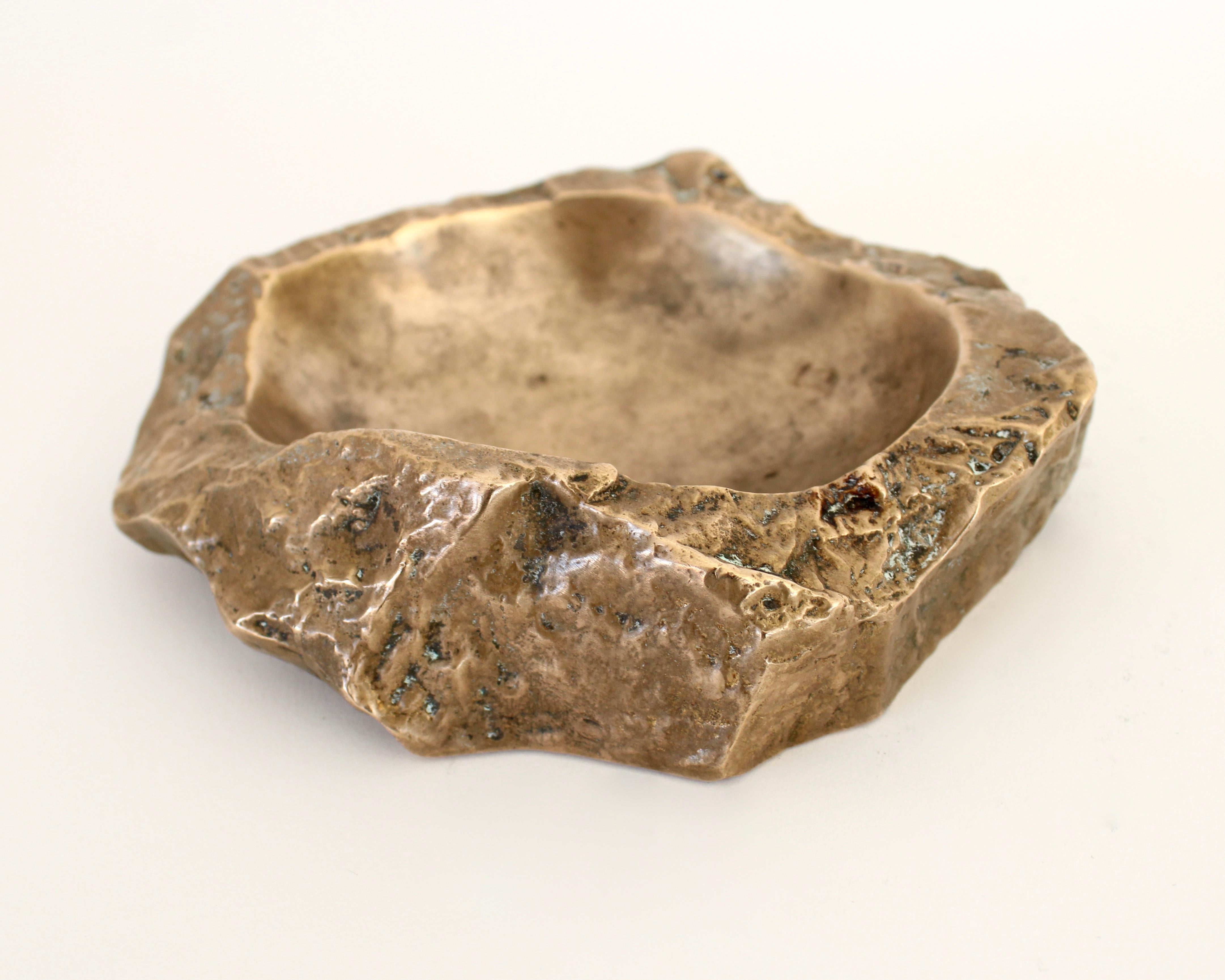 French Bronze Large Rock Form Vide Poche or Ashtray by Monique Gerber 5