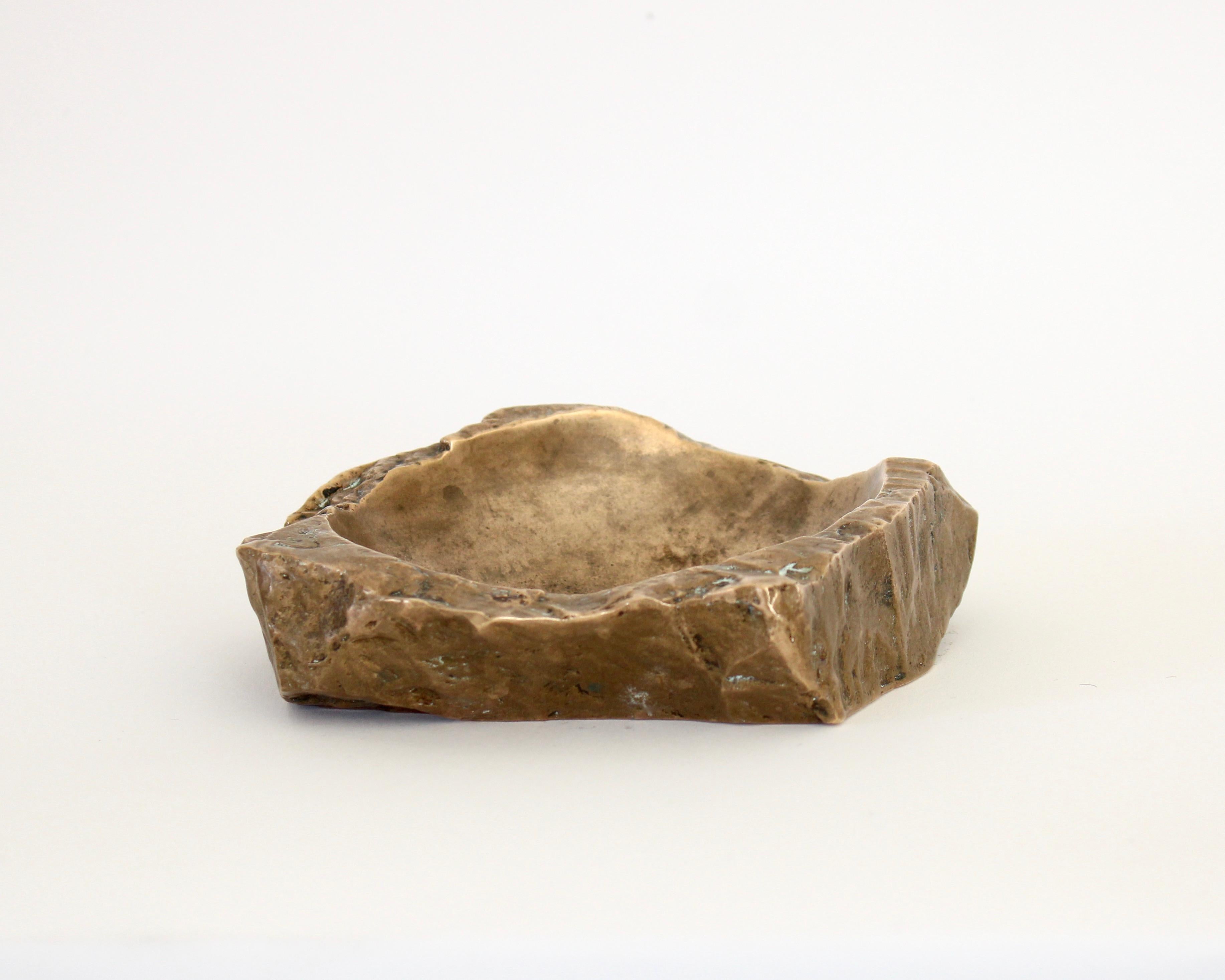 French Bronze Large Rock Form Vide Poche or Ashtray by Monique Gerber In Good Condition In Chicago, IL