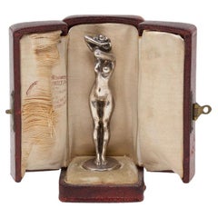 French Bronze L’effroi Théodore Rivière Unusual Miniature Size