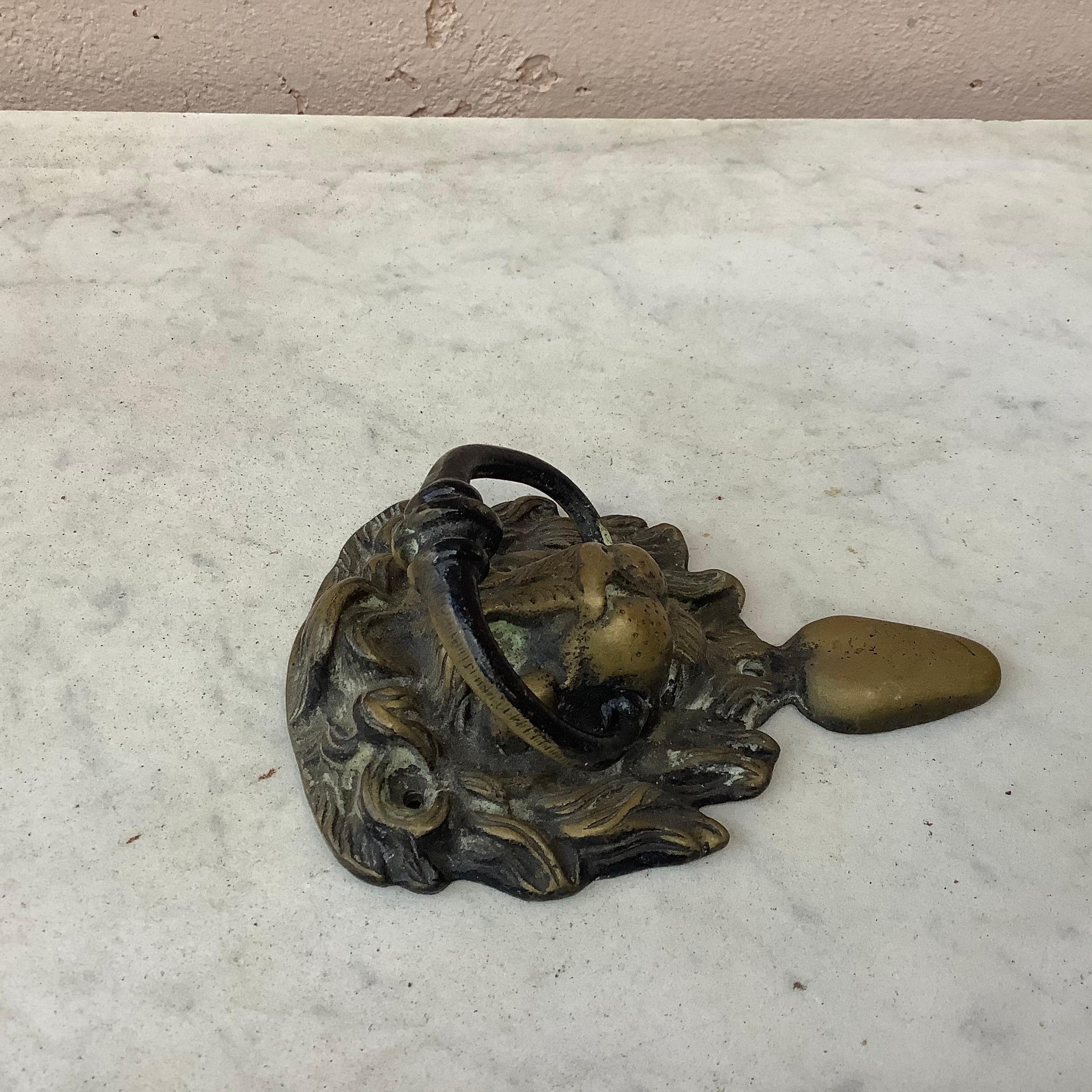 antique lion head door knocker