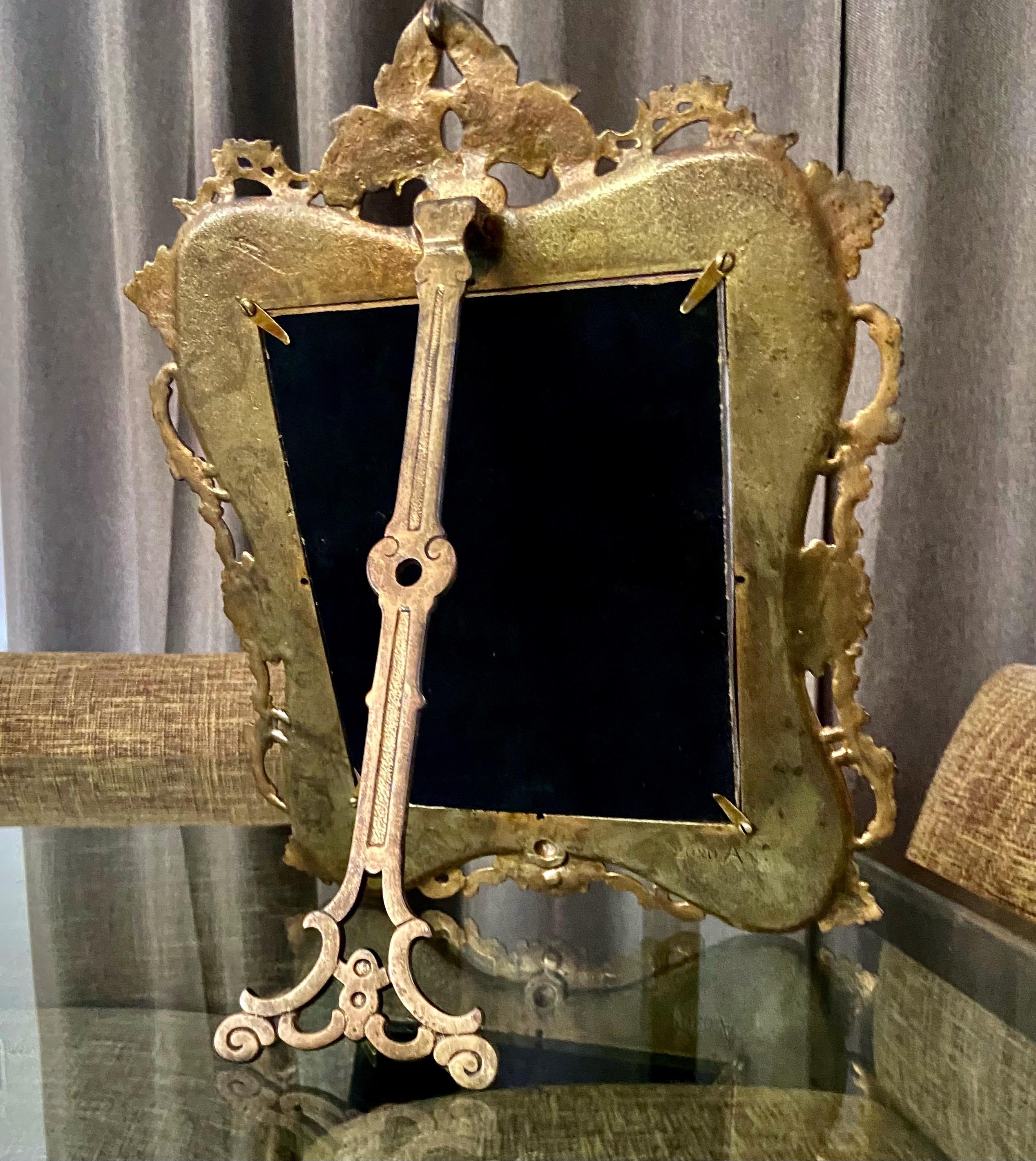 French Bronze Louis XV Table Picture Frame For Sale 11