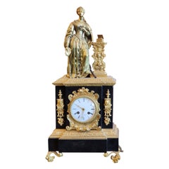 Orologio da parete in bronzo francese