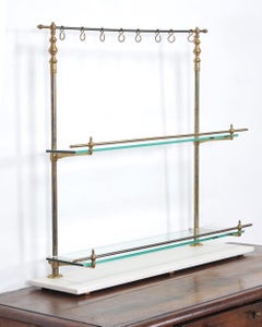 French Bronze Marble Patisserie Pastry Shelf Display Stand