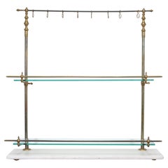 French Bronze Marble Patisserie Pastry Shelf Display Stand