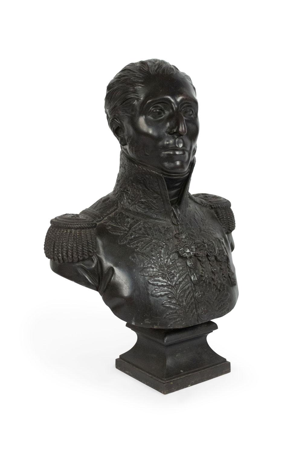 Busto di ufficiale militare francese in bronzo in vendita 3