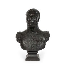 Büste eines französischen Offiziers aus Bronze