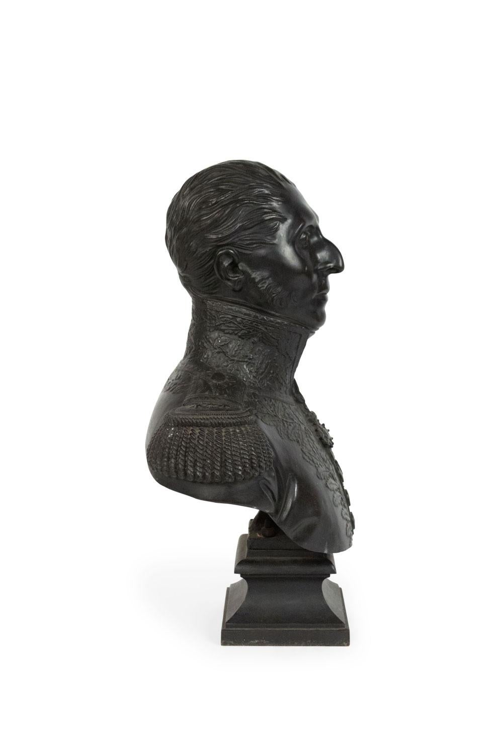 Busto di ufficiale militare francese in bronzo in vendita 2