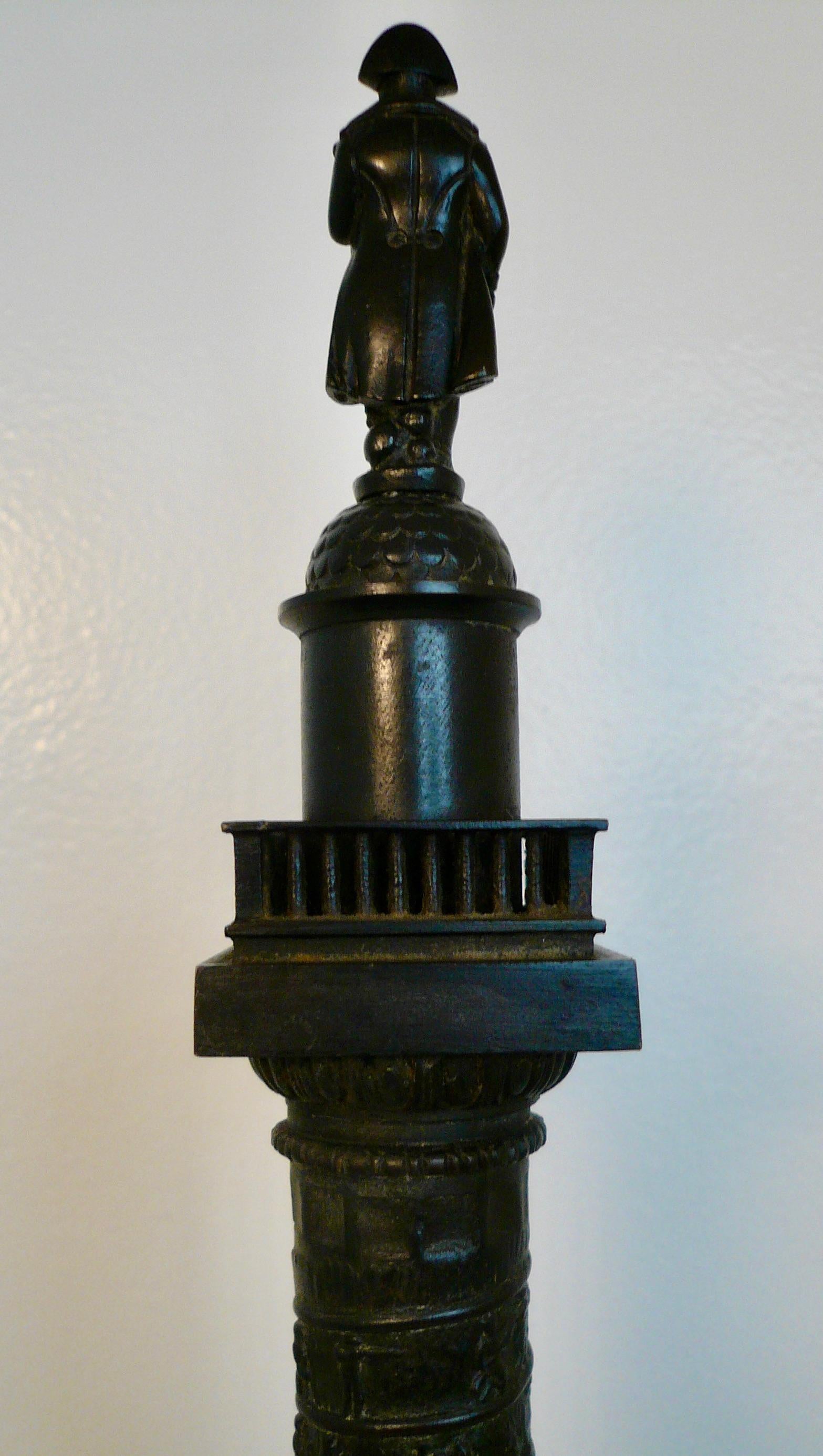 French Bronze Model of the Vendome Column with Thermometer 3