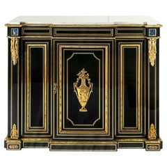 Armario/Escritorio Francés Napoleón III Montado y Marquetería de Bronce