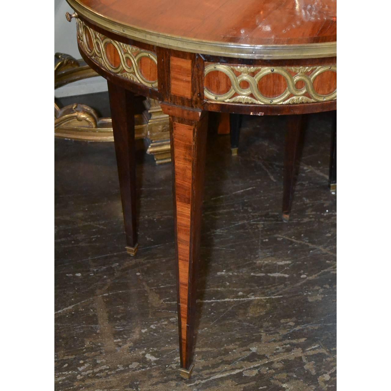 Gilt French Bronze Mounted Bouillotte Table