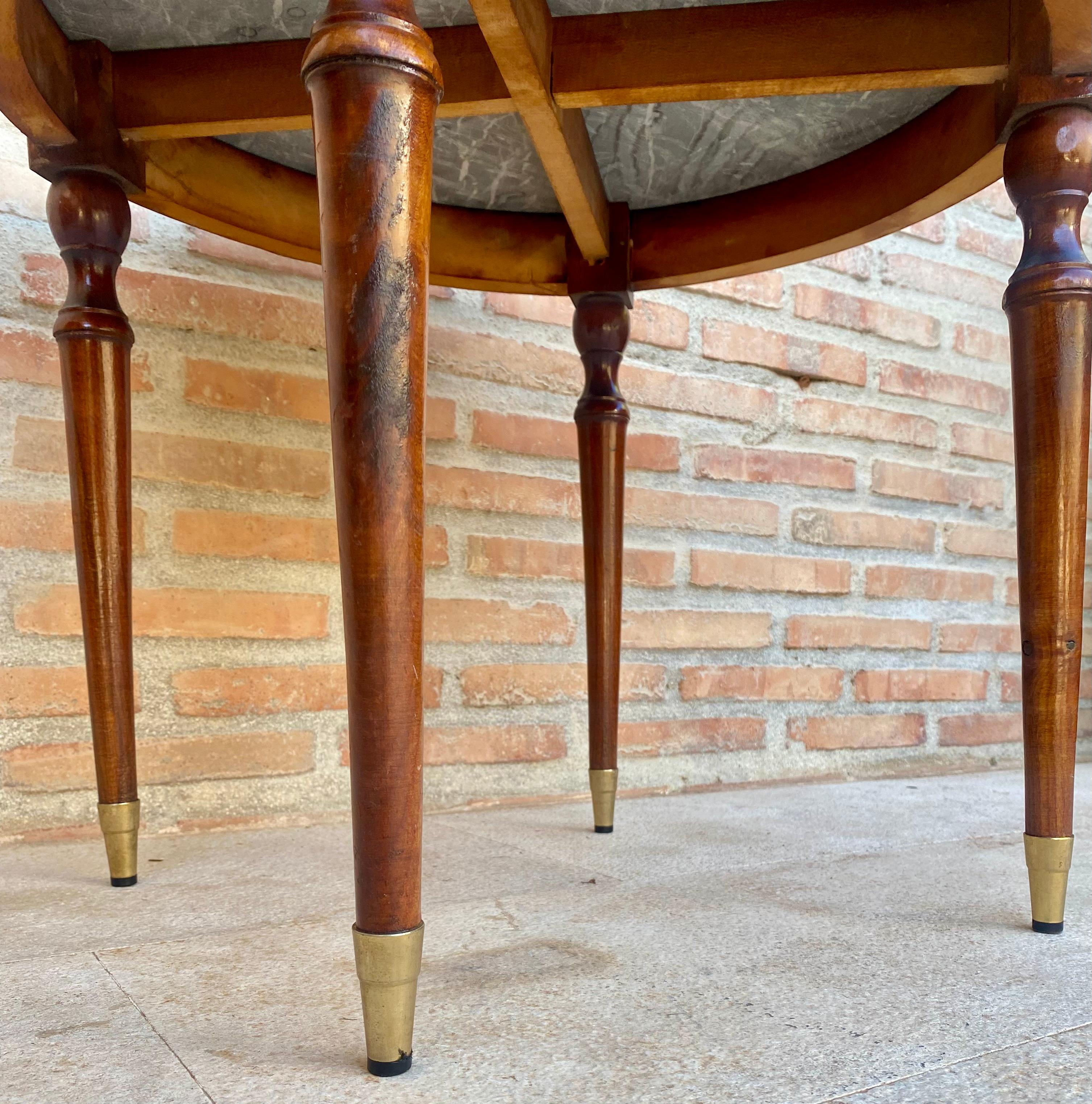 French Bronze Mounted Center, End or Sofa Table with Black Marble Top, 1940s For Sale 2