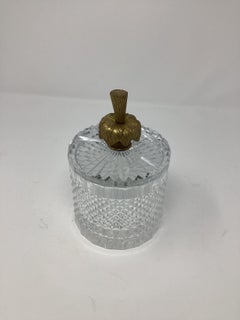 French Bronze Mounted Covered Cut Crystal Box