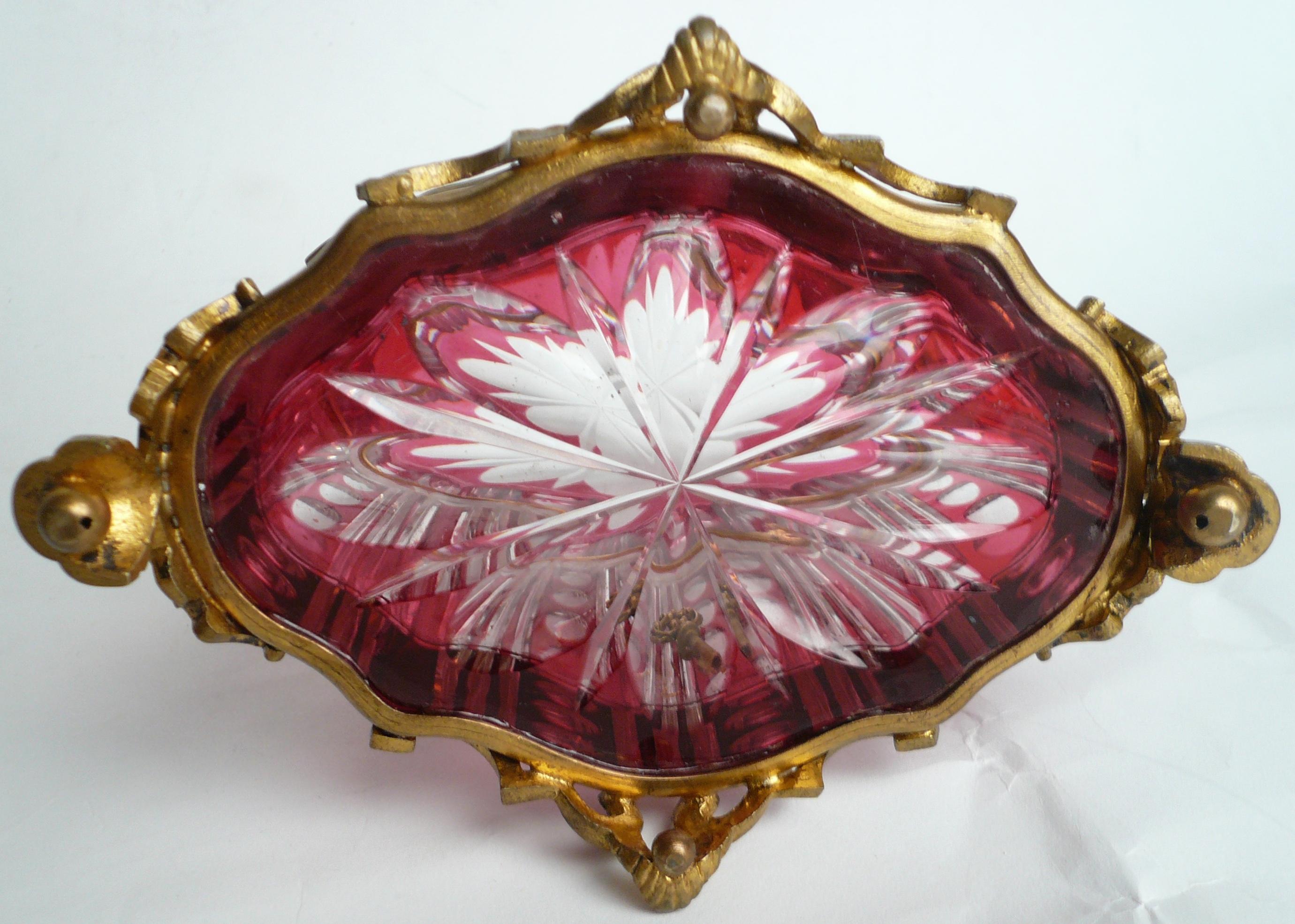 French Bronze Mounted Cut Crystal Box 4