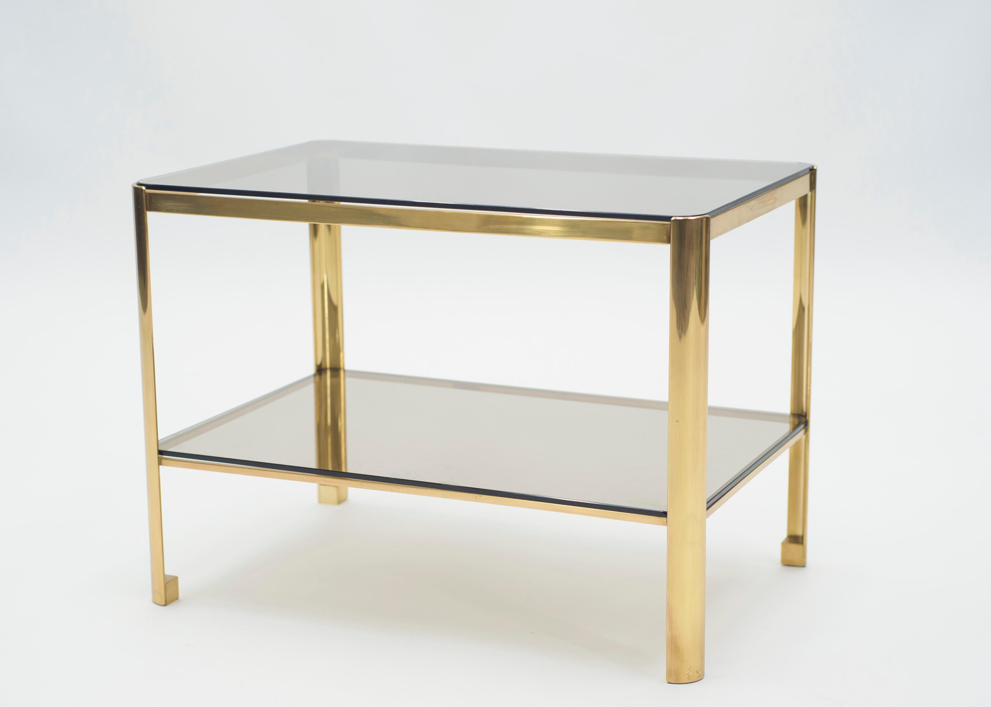 French Bronze Occasional Side Table by Jacques Quinet for Broncz, 1960s 4