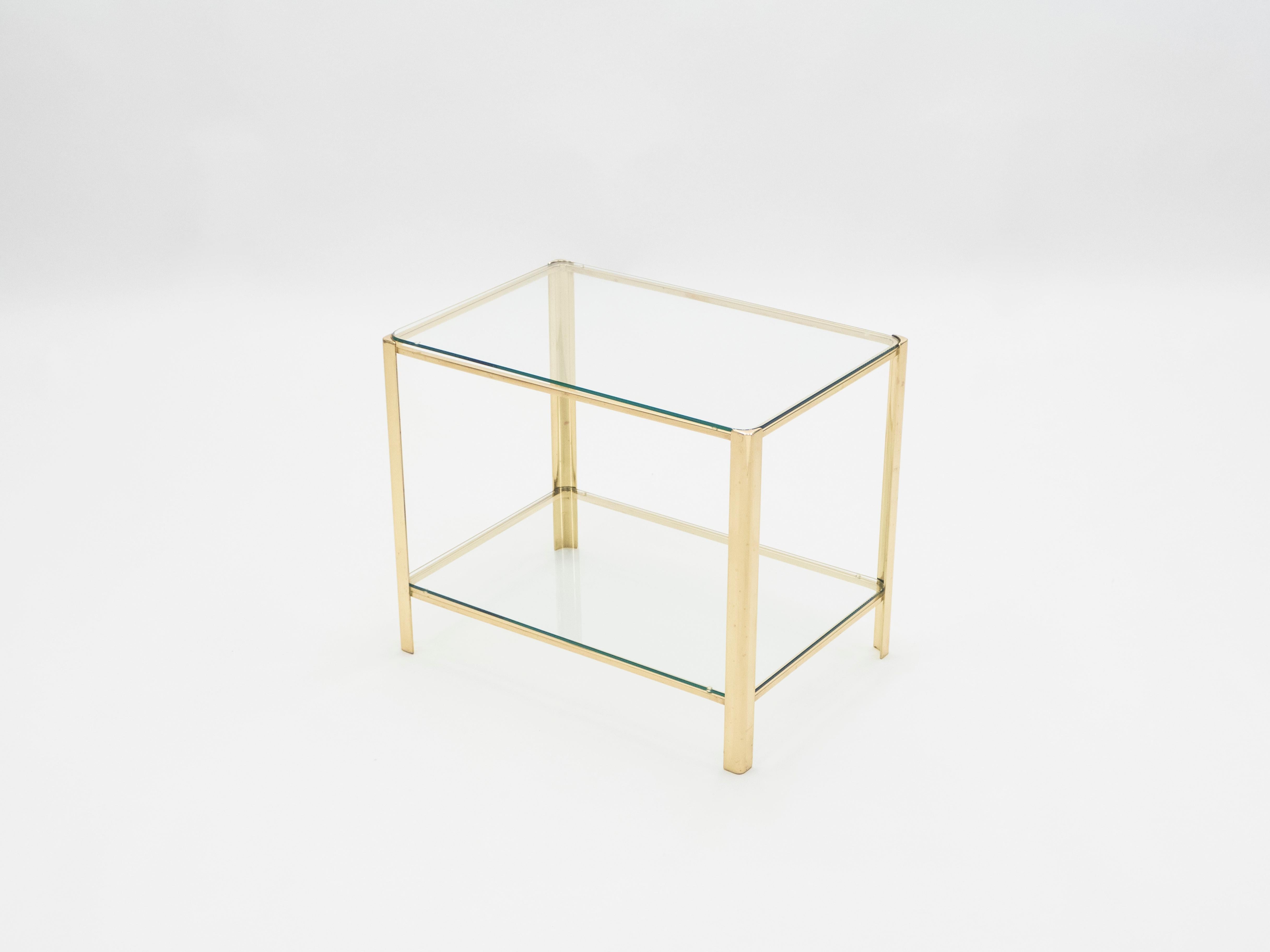 Mid-20th Century French Bronze occasional side table by Jacques Quinet for Broncz, 1960s For Sale