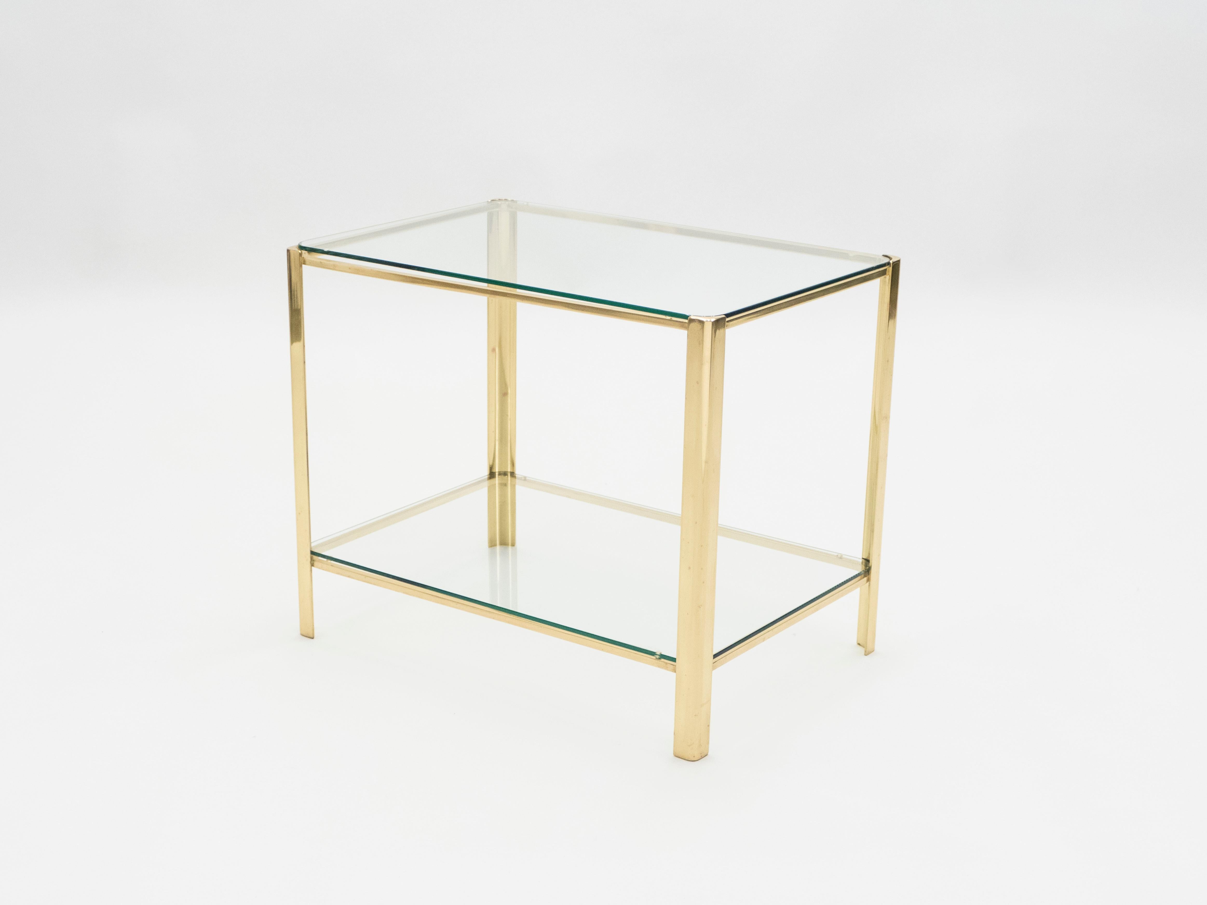 French Bronze occasional side table by Jacques Quinet for Broncz, 1960s For Sale 1