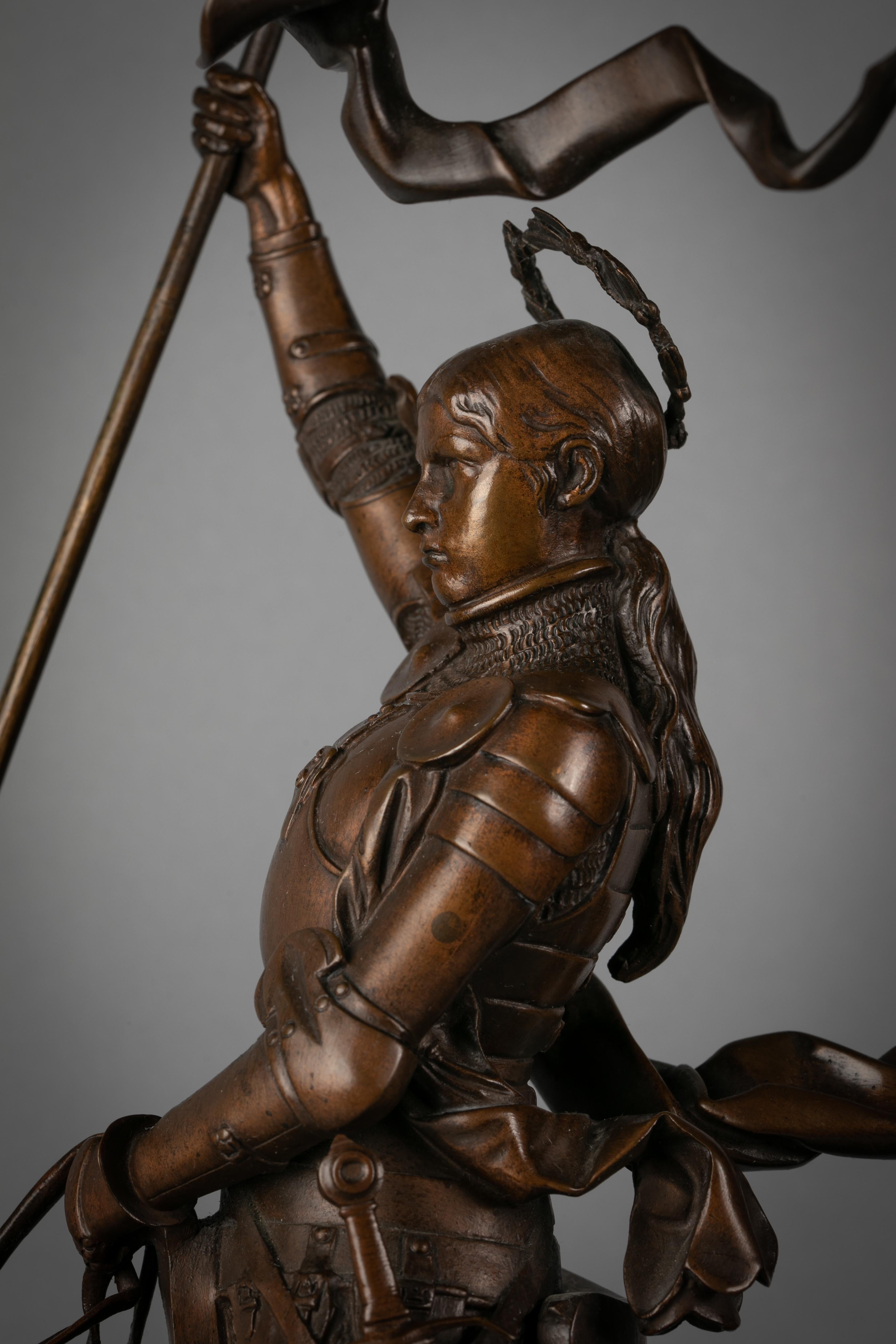 Late 19th Century French Bronze of Joan of Arc, by Emmanuel Fremiet