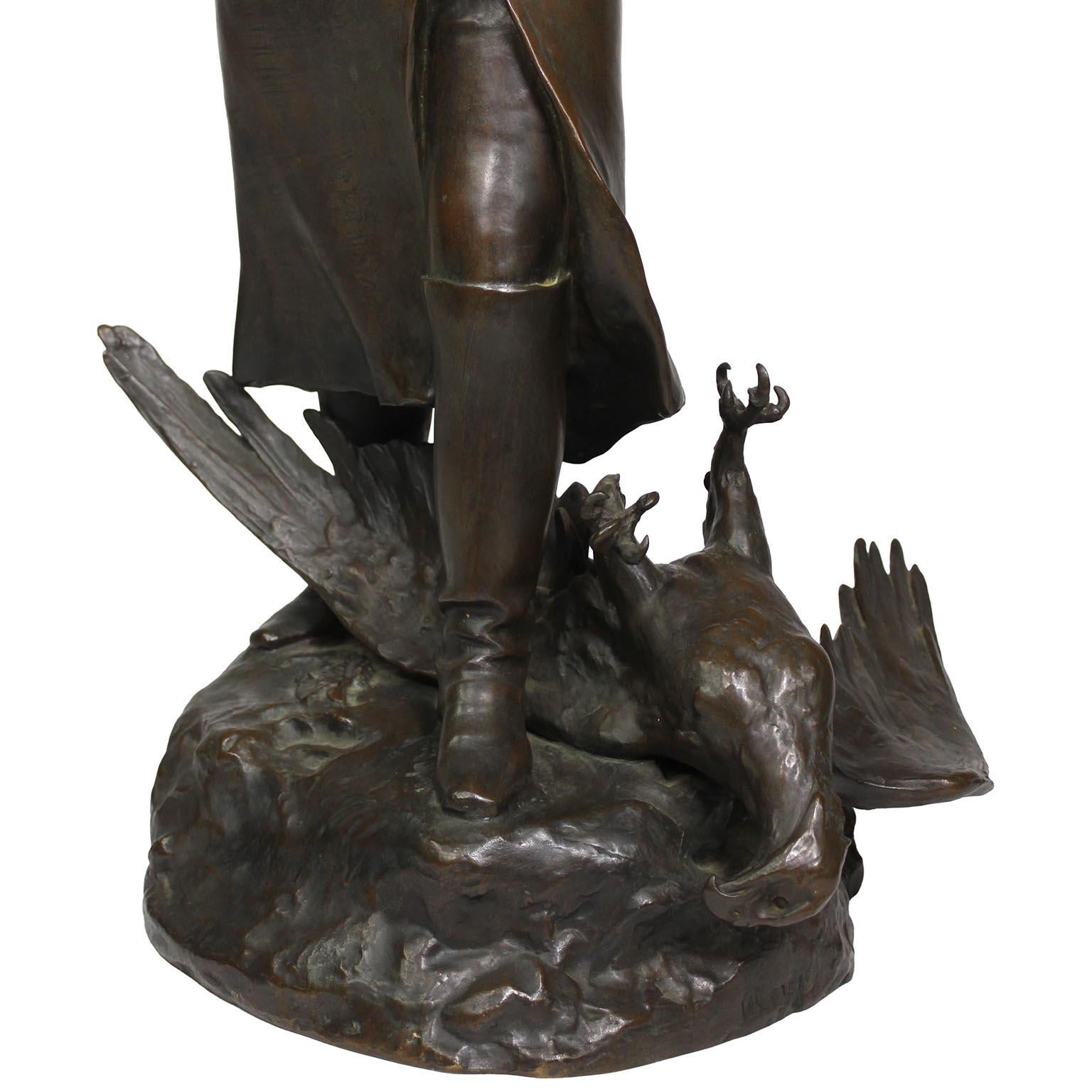 Bronzo francese di Napoleone in marcia a Waterloo di Marius Jean Antonin Mercié in vendita 3