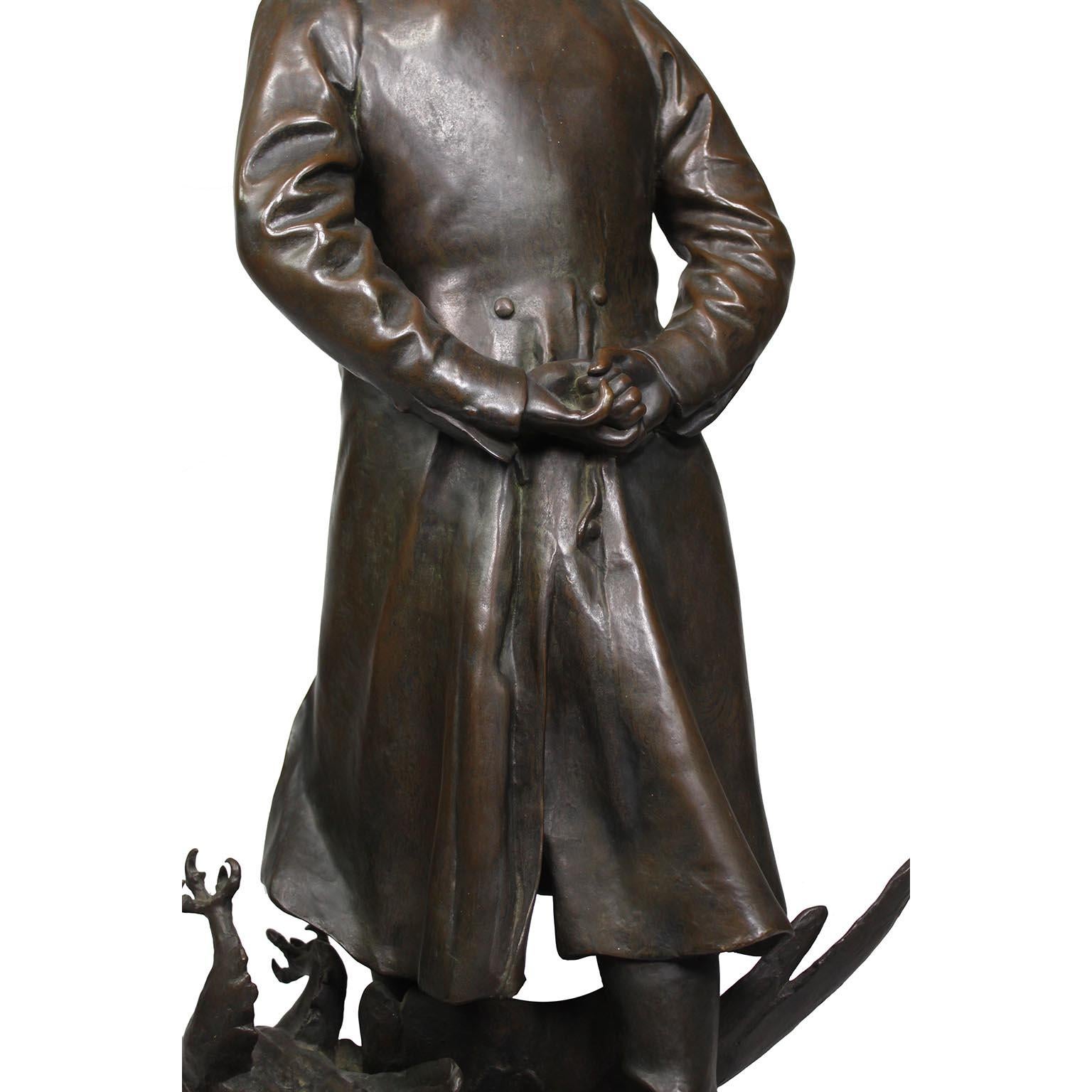 Bronzo francese di Napoleone in marcia a Waterloo di Marius Jean Antonin Mercié in vendita 7