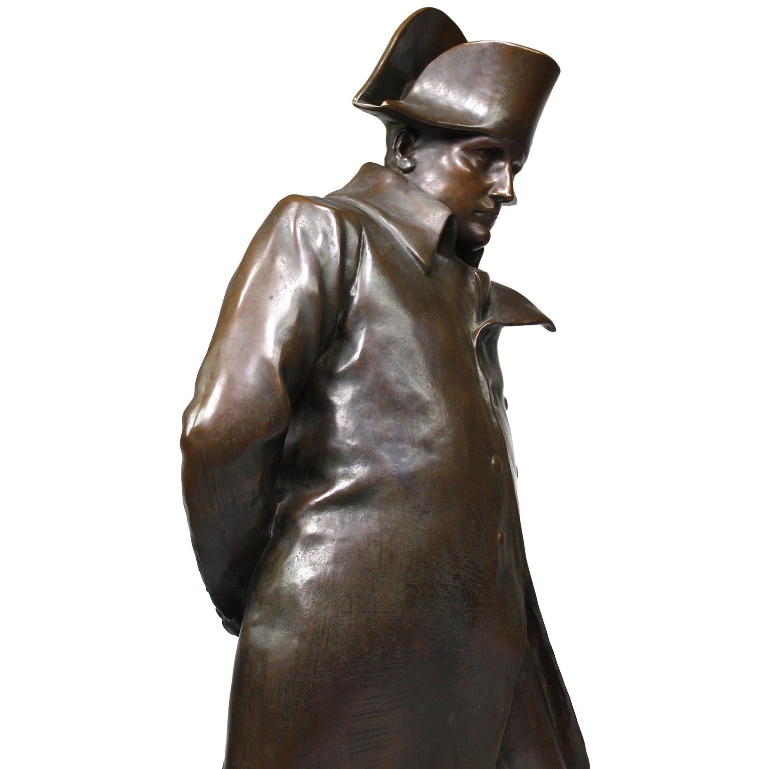 Bronzo francese di Napoleone in marcia a Waterloo di Marius Jean Antonin Mercié in vendita 8