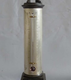 French bronze of Napoleon standing on a column incorporating a thermometer