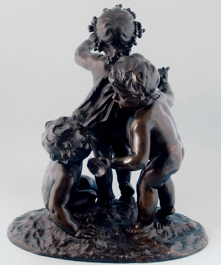 French bronze of three putti In Good Condition For Sale In London, GB