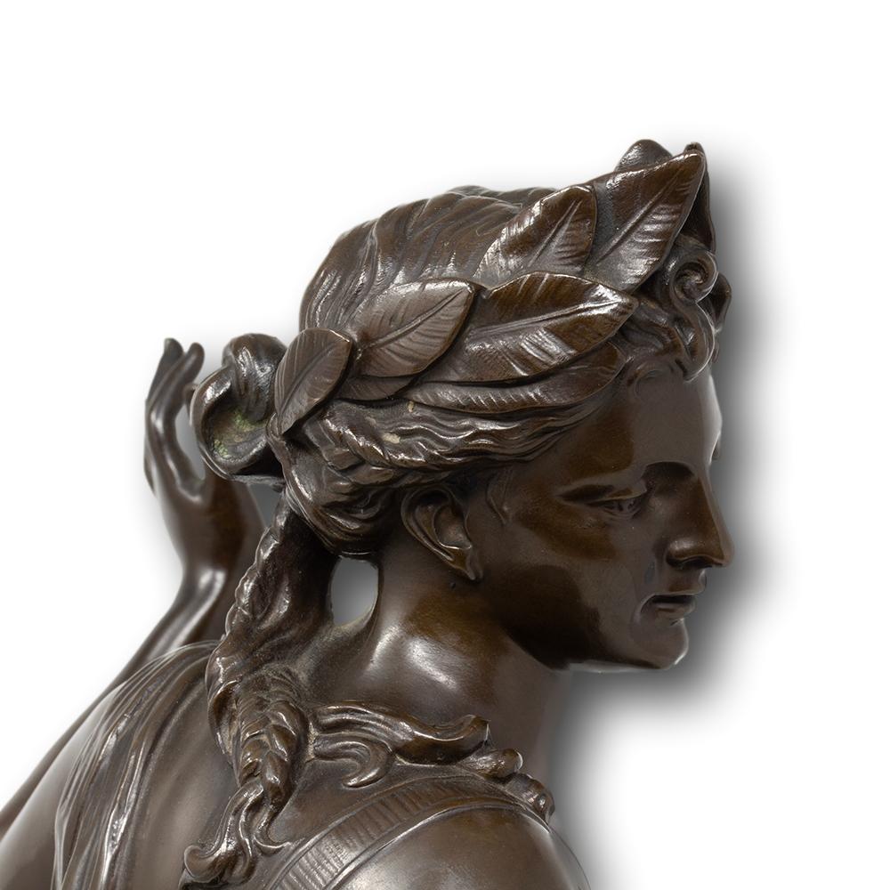 French Bronze Opposing Figures Allégorie du Printemps Ferdinand Barbedienne For Sale 11