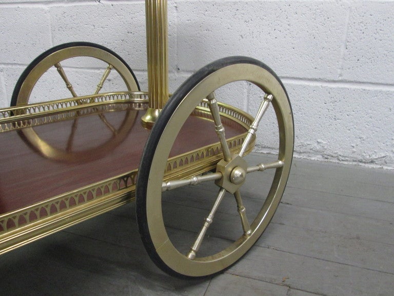antique bronze bar cart