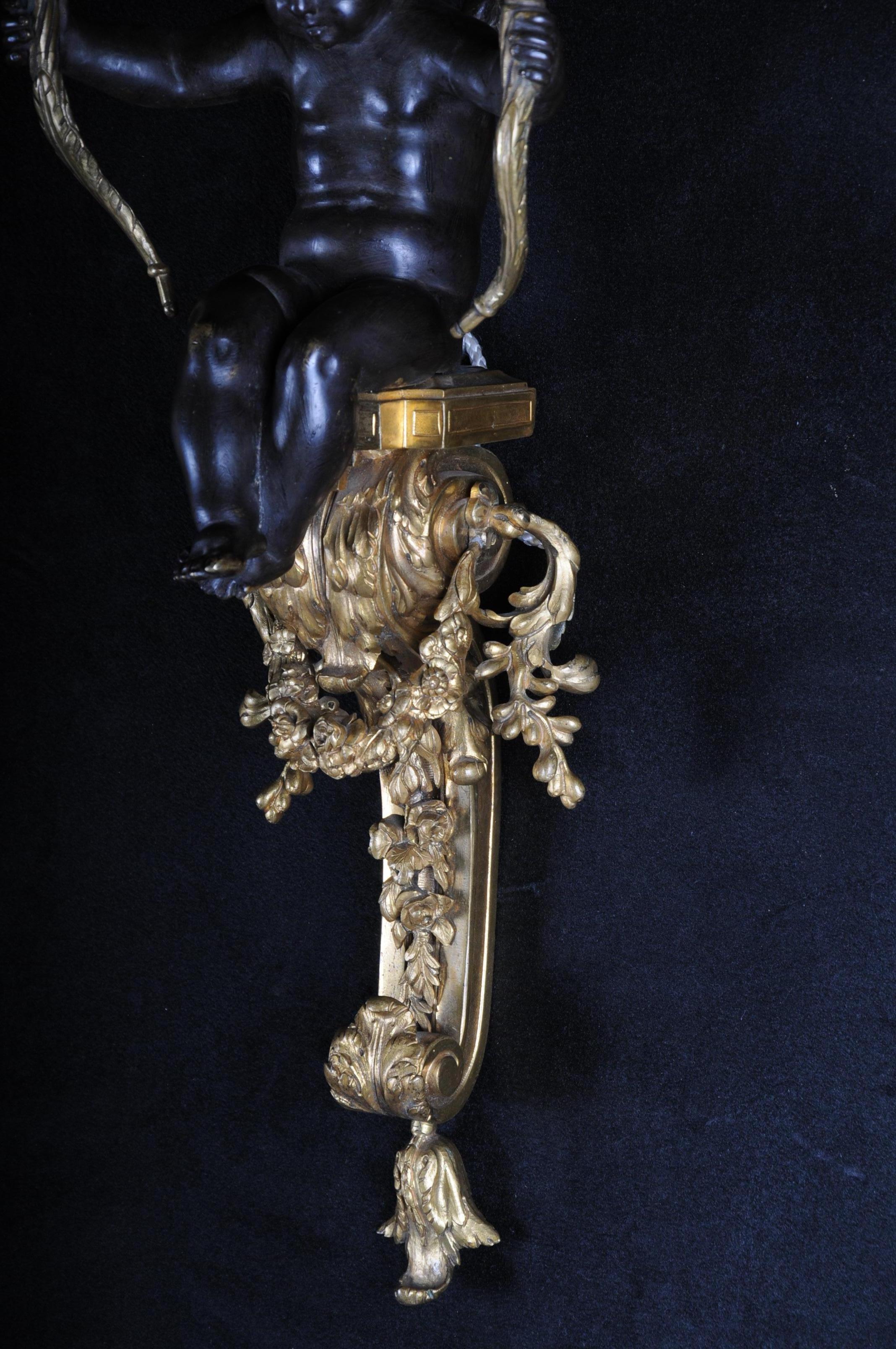 French Bronze Sconce, Appliqué Napoleon III, circa 1870 2