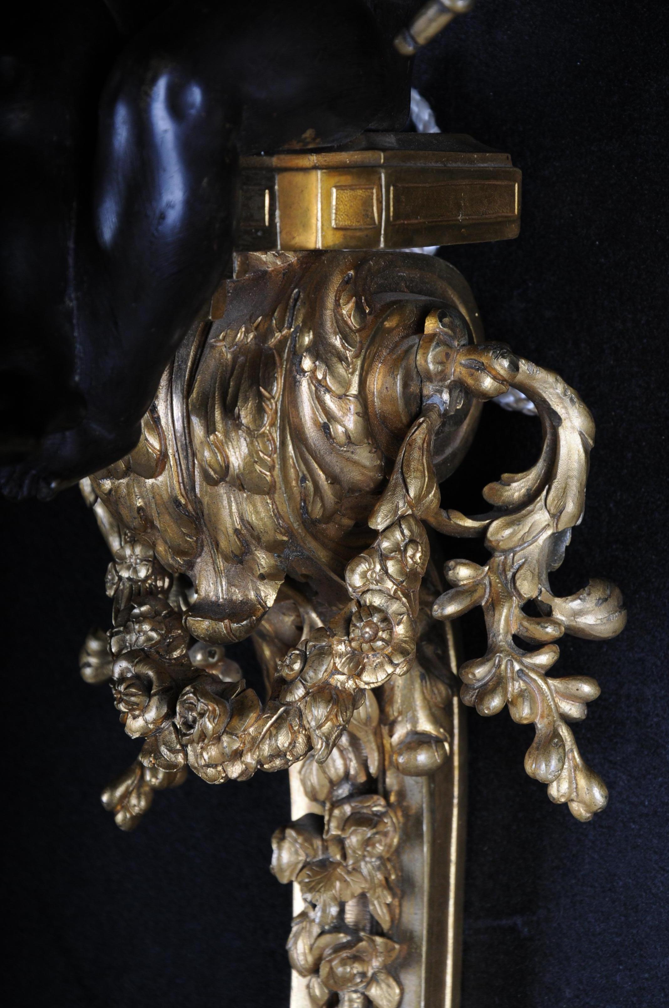 French Bronze Sconce, Appliqué Napoleon III, circa 1870 3