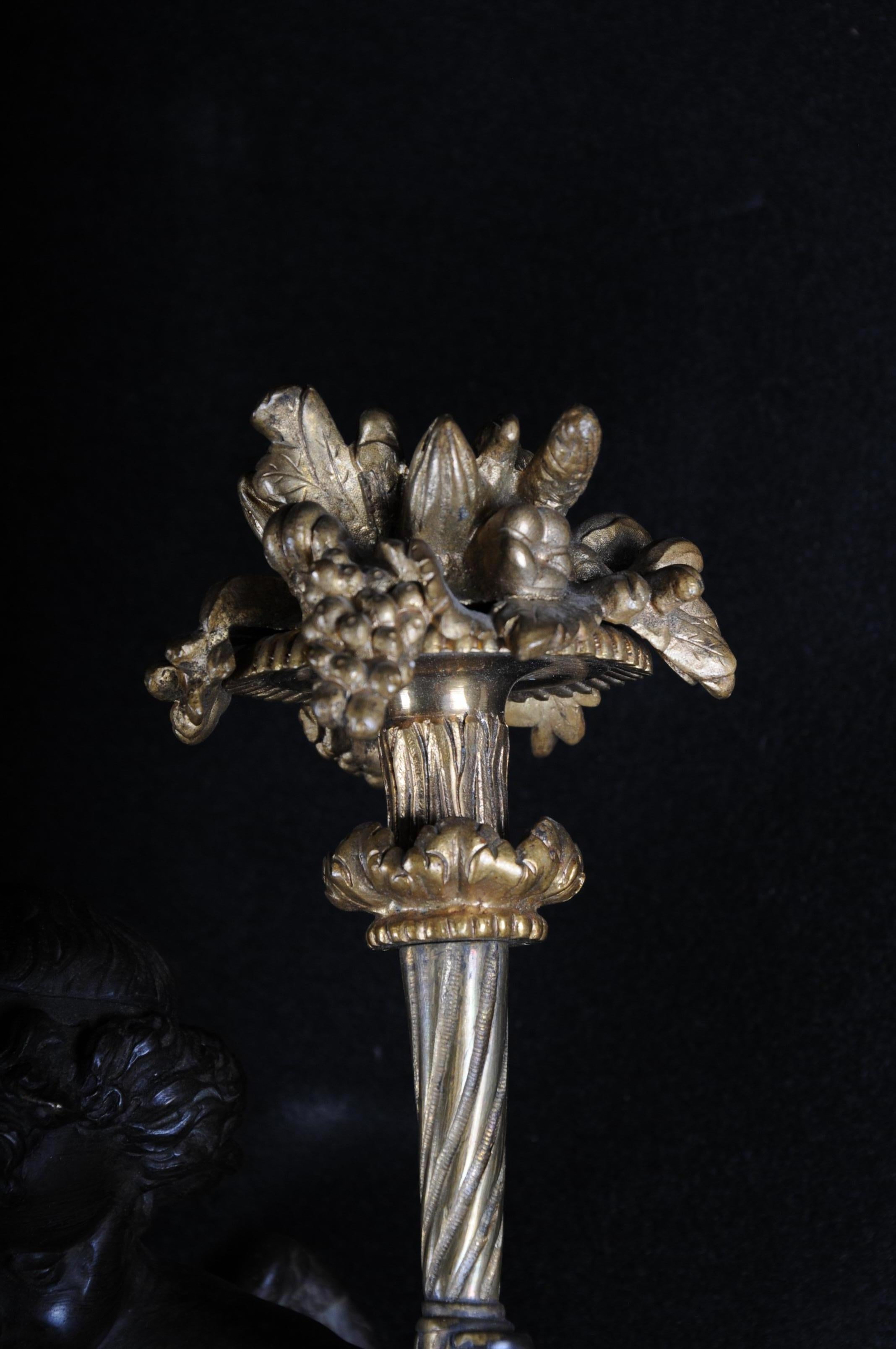 French Bronze Sconce, Appliqué Napoleon III, circa 1870 4