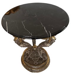 Table d'appoint sculpturale en bronze français par Jules Moigniez - 1 de 2