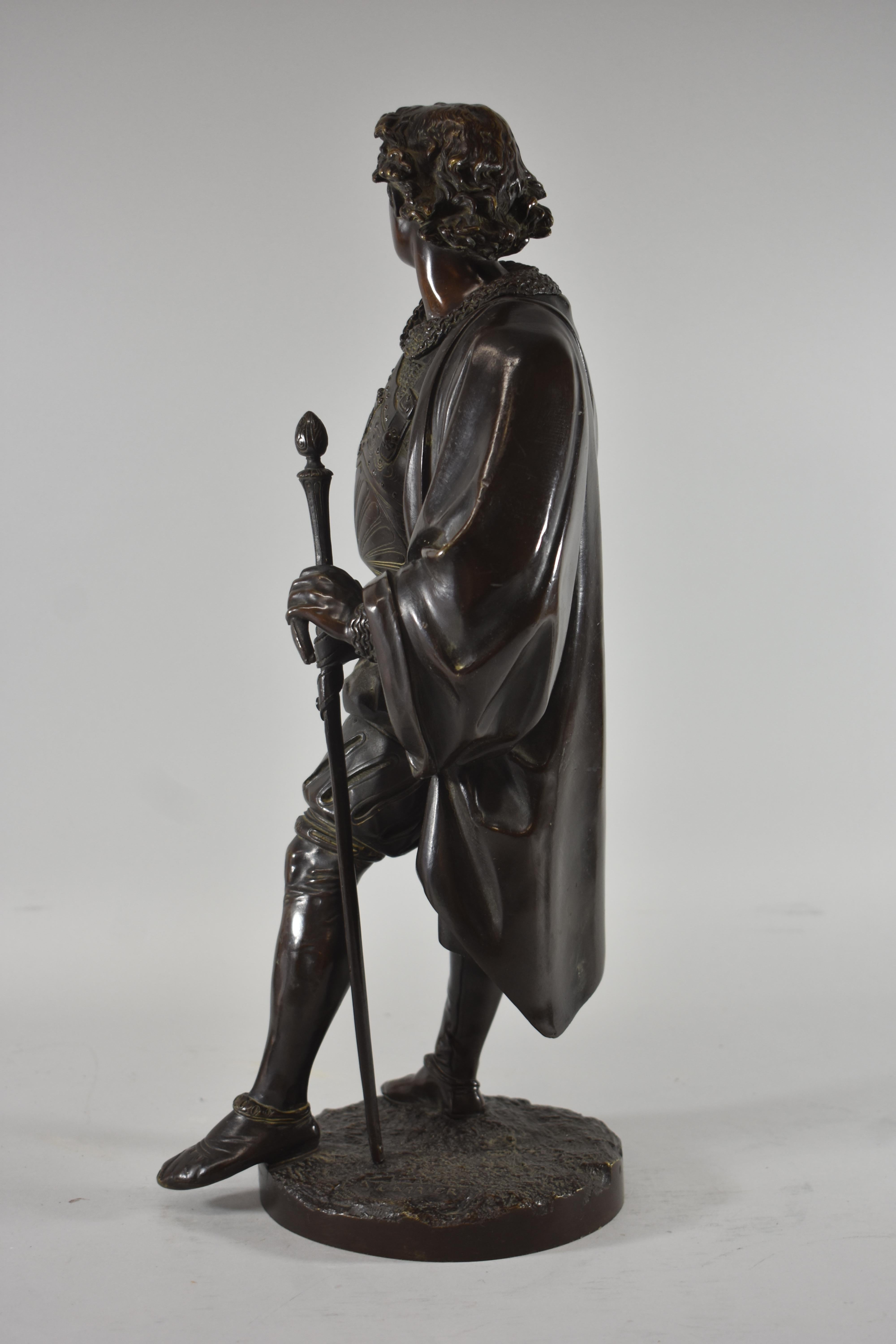 European French Bronze Sculpture Albert Ernest Carrier Belleuse 1824-1887 Defreville