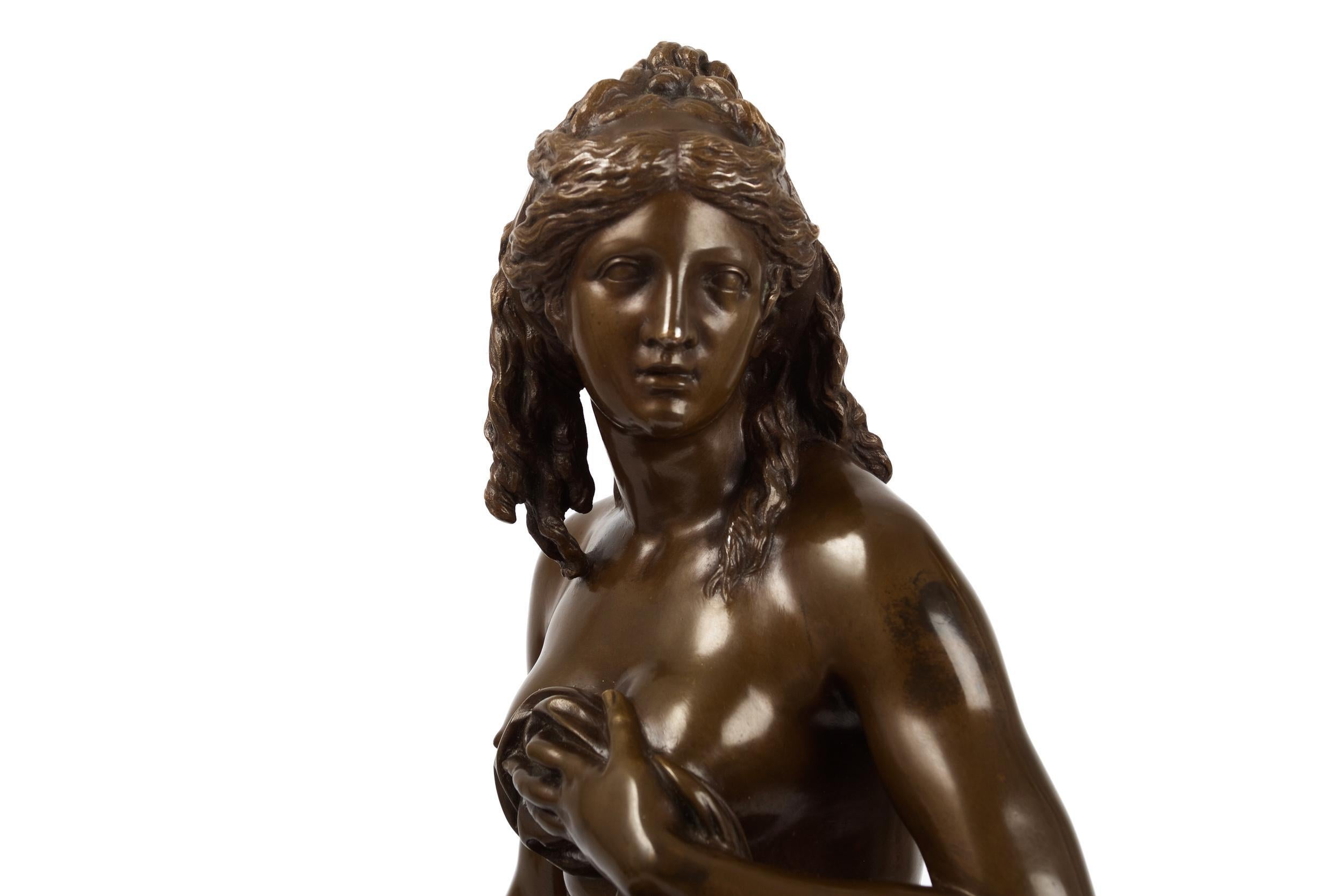 Carved French Bronze Sculpture 