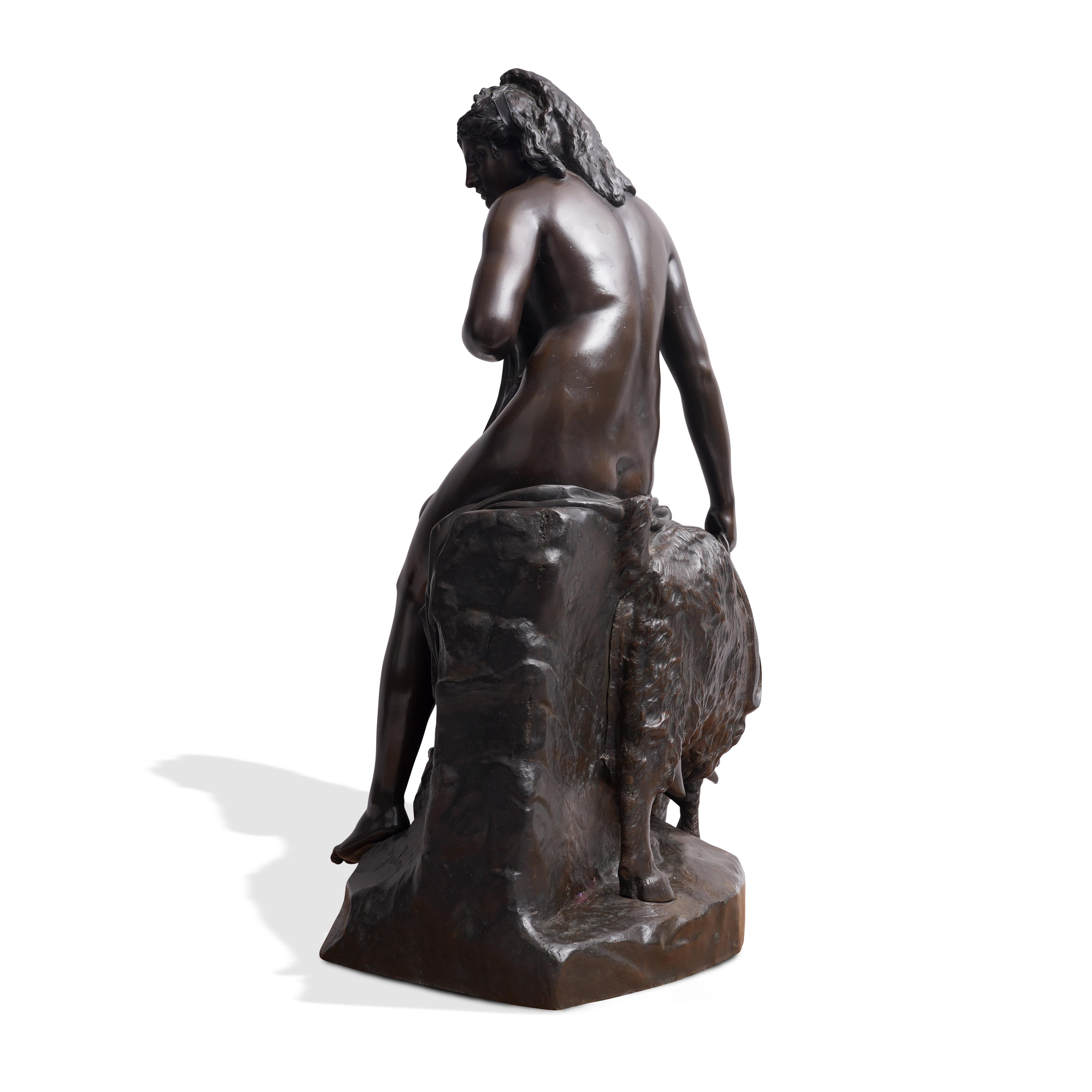 XIXe siècle Une grande sculpture française en bronze 