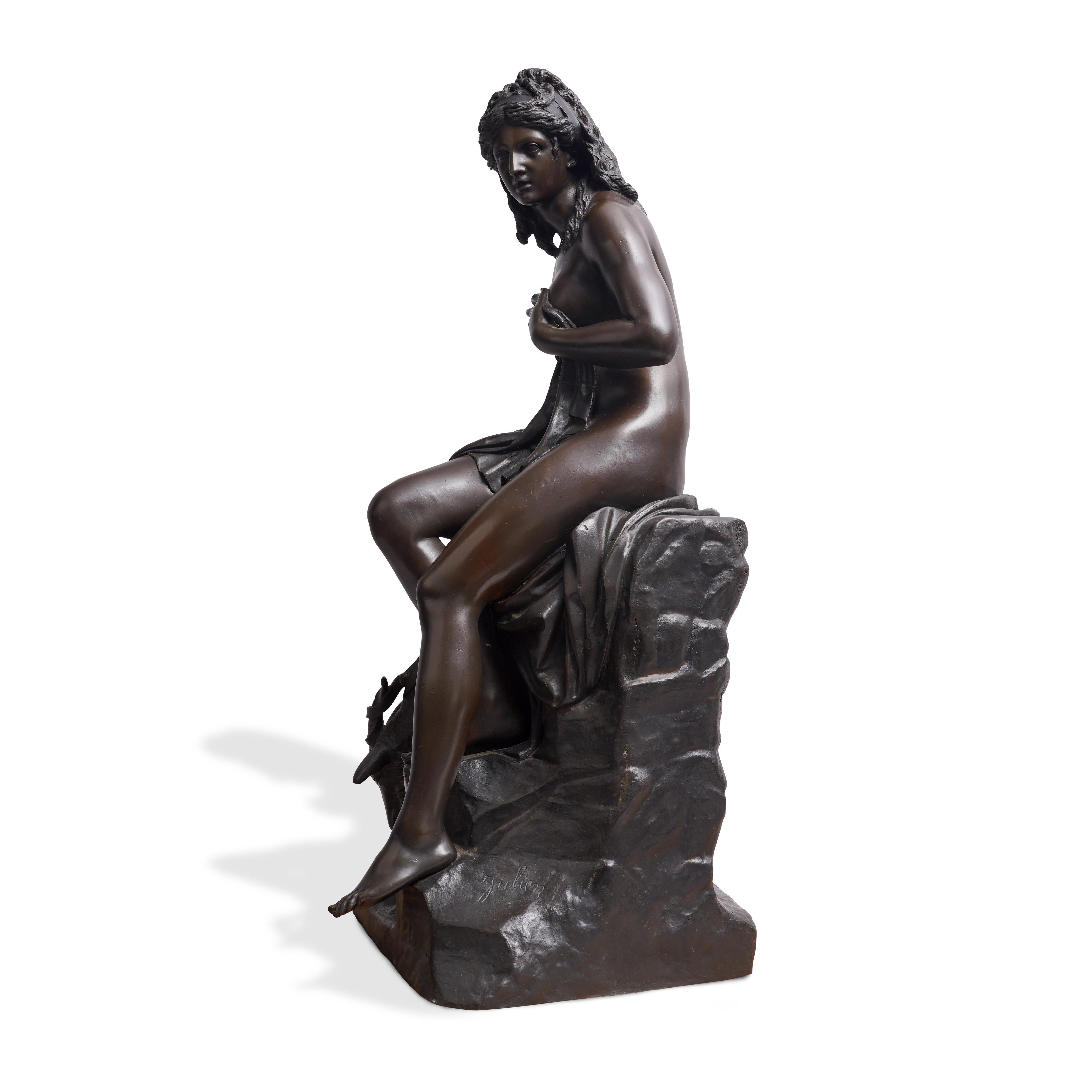Bronze Une grande sculpture française en bronze 