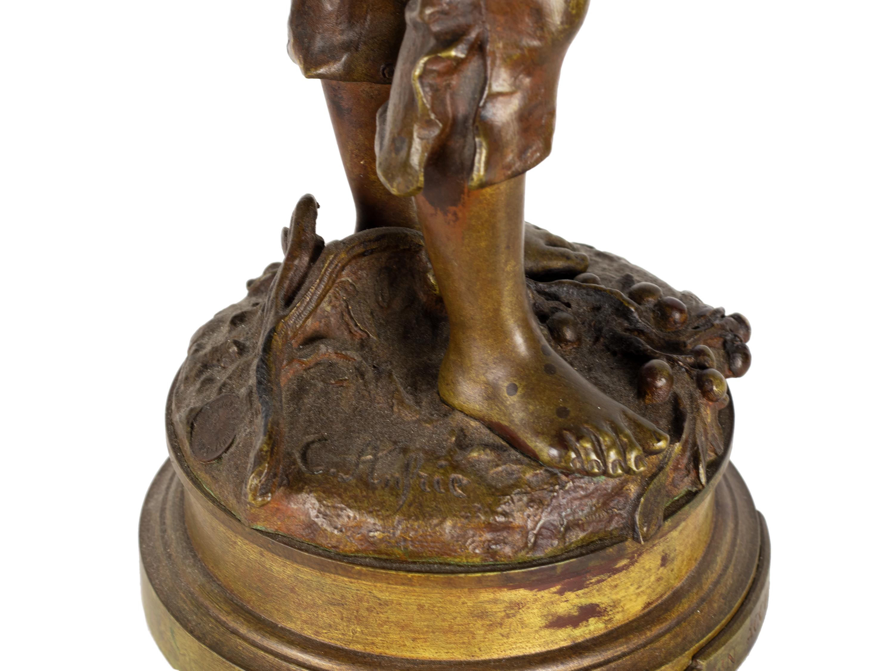 Scultura in bronzo francese di Charles Anfrie, (XIX secolo) In condizioni buone in vendita a Lisbon, PT