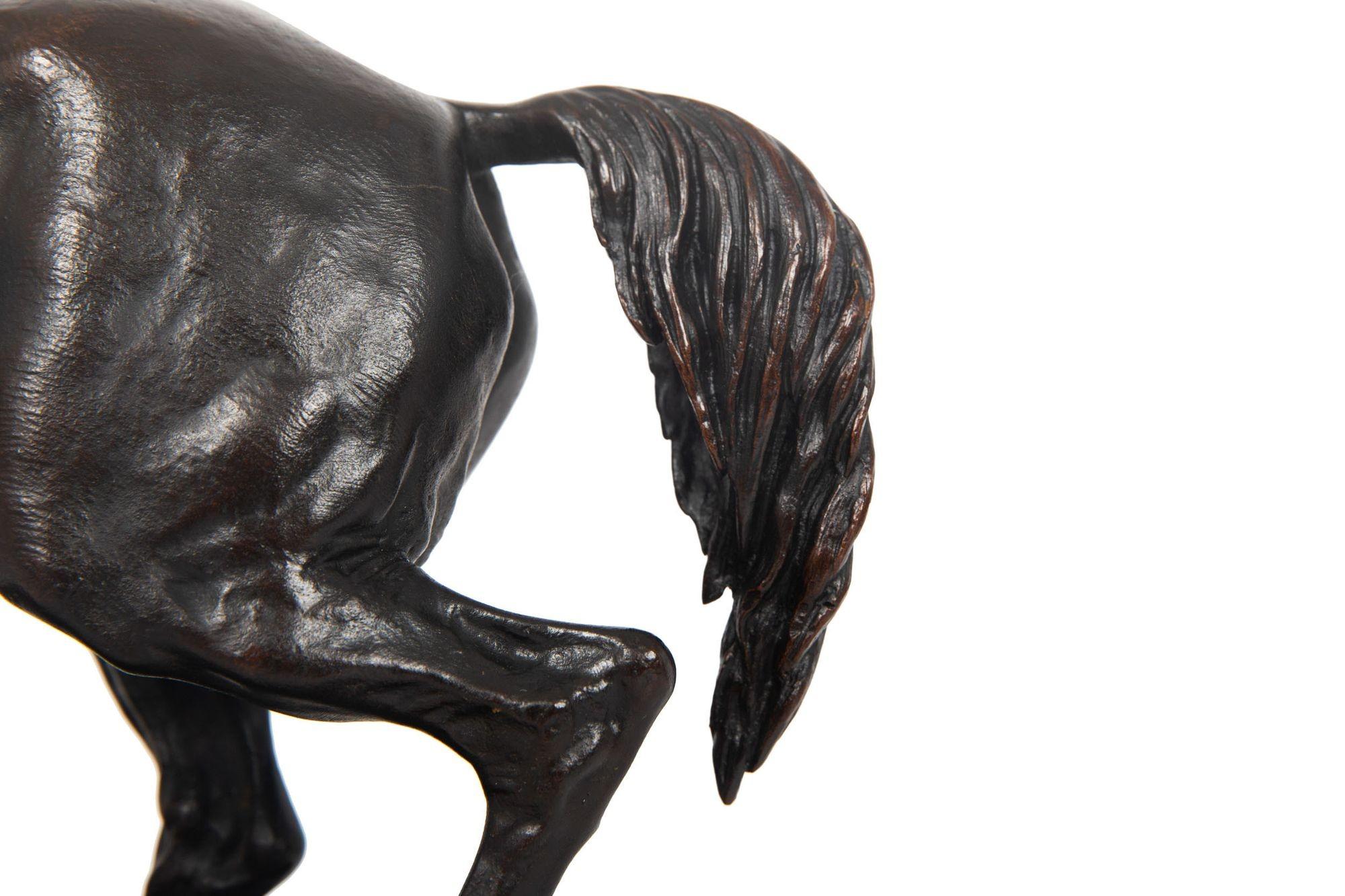 French Bronze Sculpture “Cheval Libre” (Free Horse) after Pierre Jules Méne For Sale 5