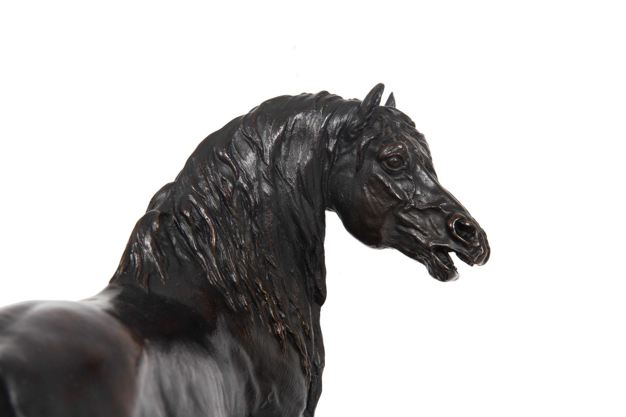 20th Century French Bronze Sculpture “Cheval Libre” (Free Horse) after Pierre Jules Méne For Sale