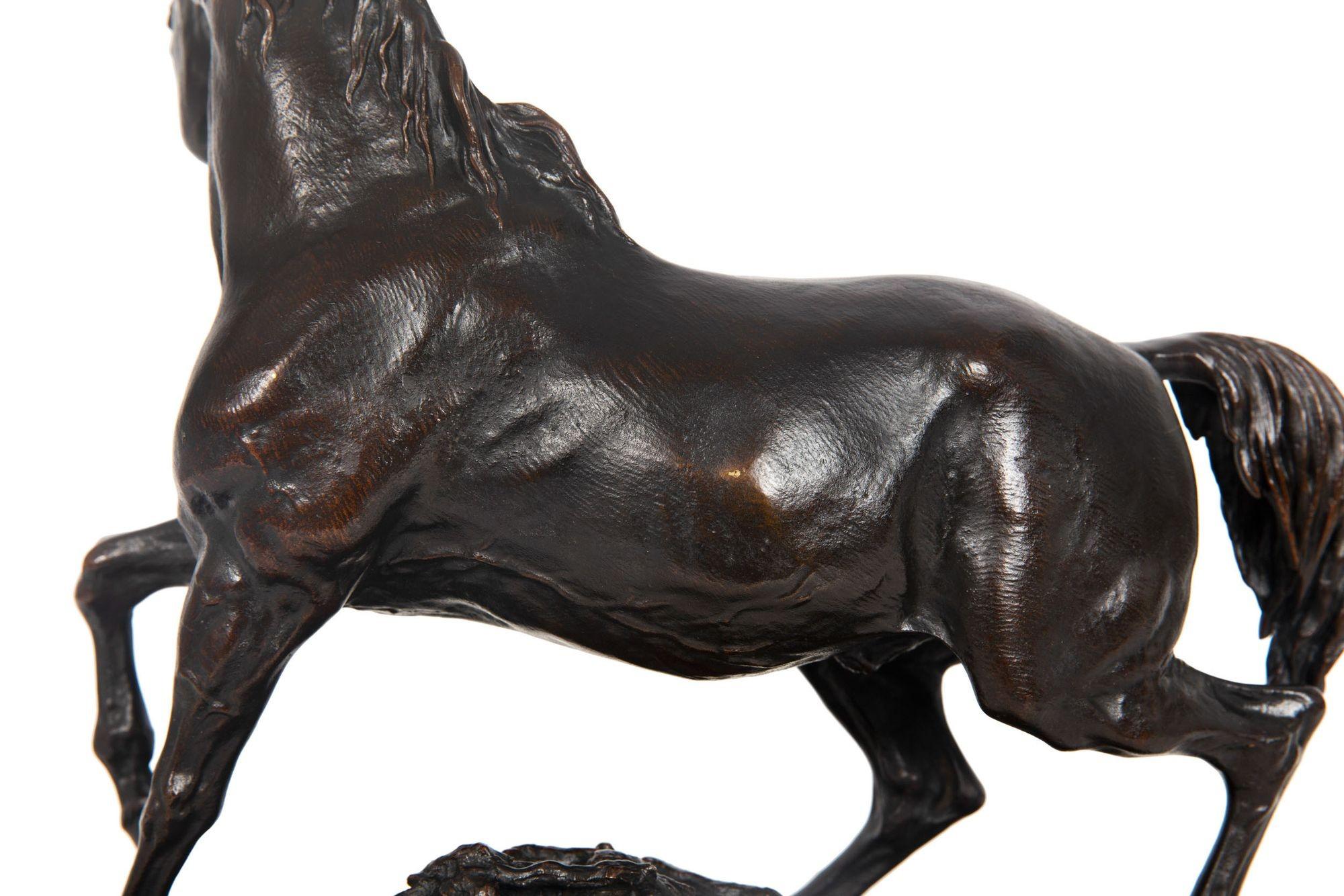 French Bronze Sculpture “Cheval Libre” (Free Horse) after Pierre Jules Méne For Sale 2