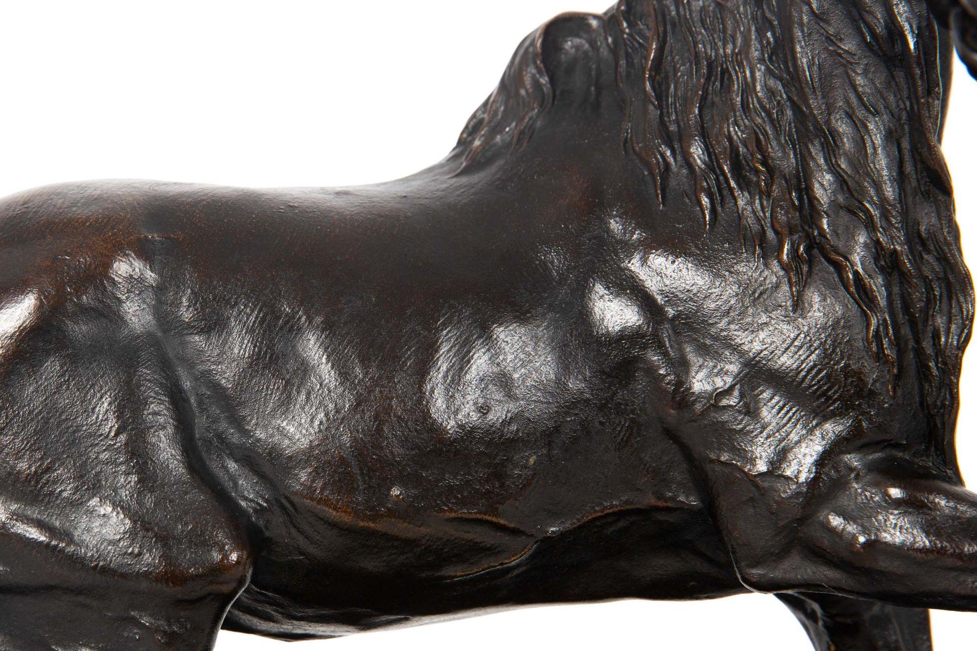French Bronze Sculpture “Cheval Libre” (Free Horse) after Pierre Jules Méne For Sale 3