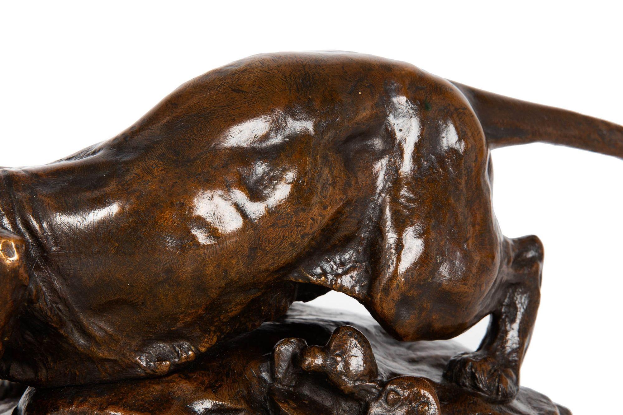 French Bronze Sculpture “Desert Drama” by Georges Gardet 6